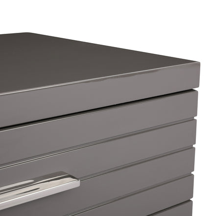 Splendor - Grey High Gloss Slatted Chest - image 5