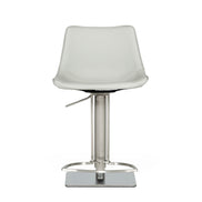 Manning - Modern Light Grey Adjustable Bar Stool
