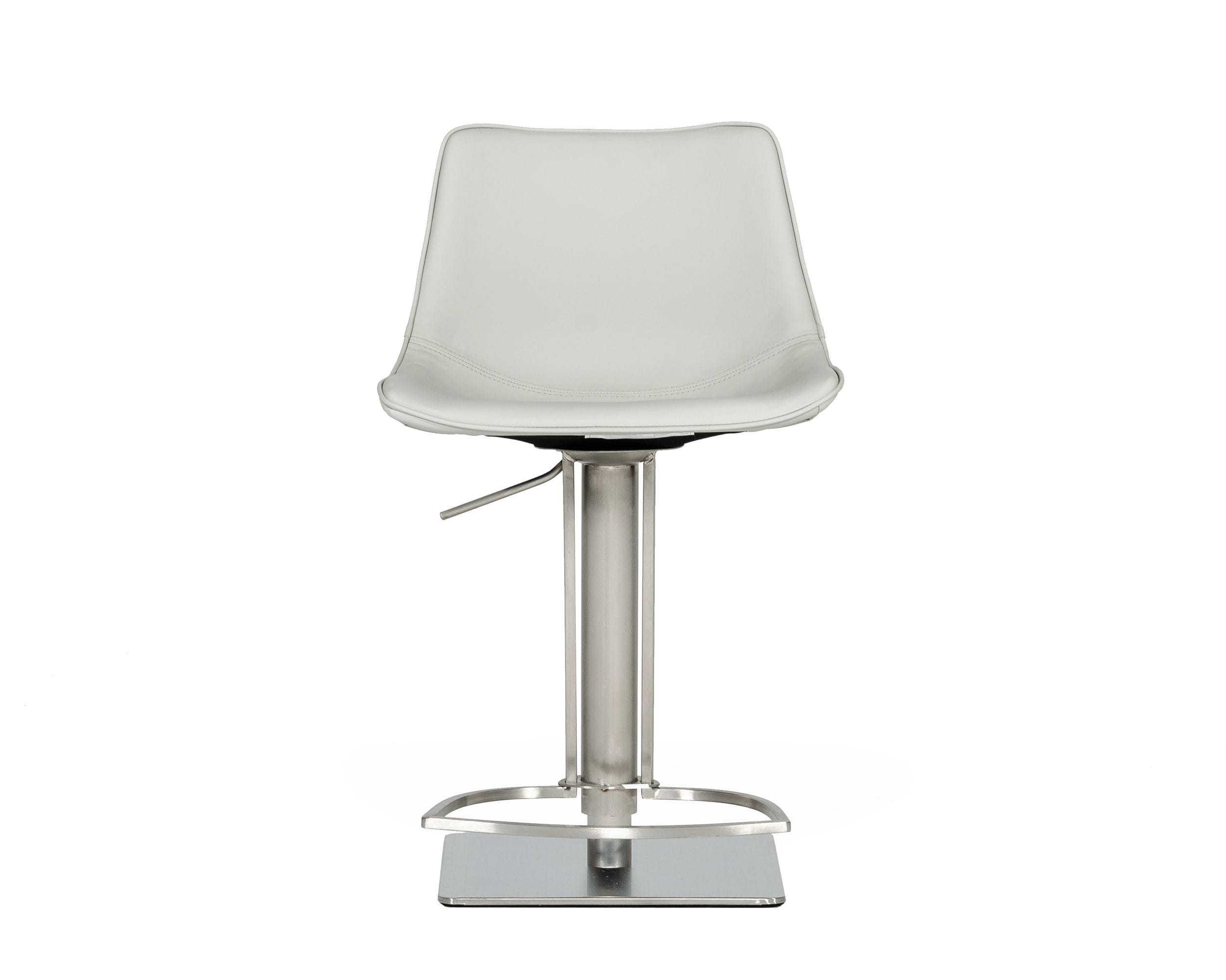 Manning - Modern Light Grey Adjustable Bar Stool