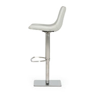 Manning - Modern Light Grey Adjustable Bar Stool - image 2