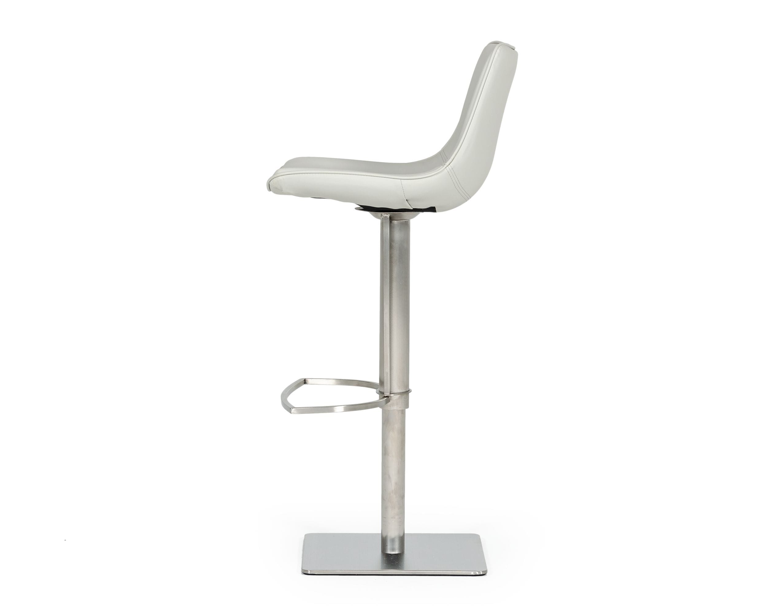 Manning - Modern Light Grey Adjustable Bar Stool - image 2