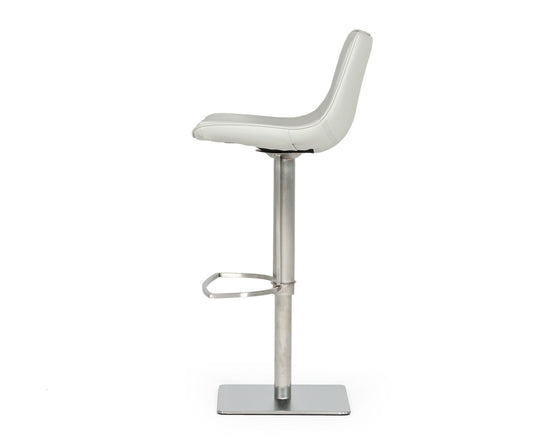Manning - Modern Light Grey Adjustable Bar Stool - image 2