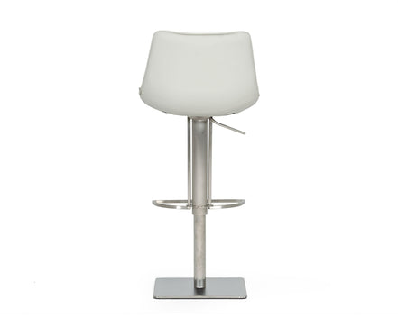 Manning - Modern Light Grey Adjustable Bar Stool - image 3