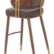 Brew Barstool Brown & Walnut