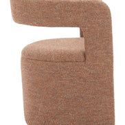 Atria Accent Chair & Ottoman Tawny Brown