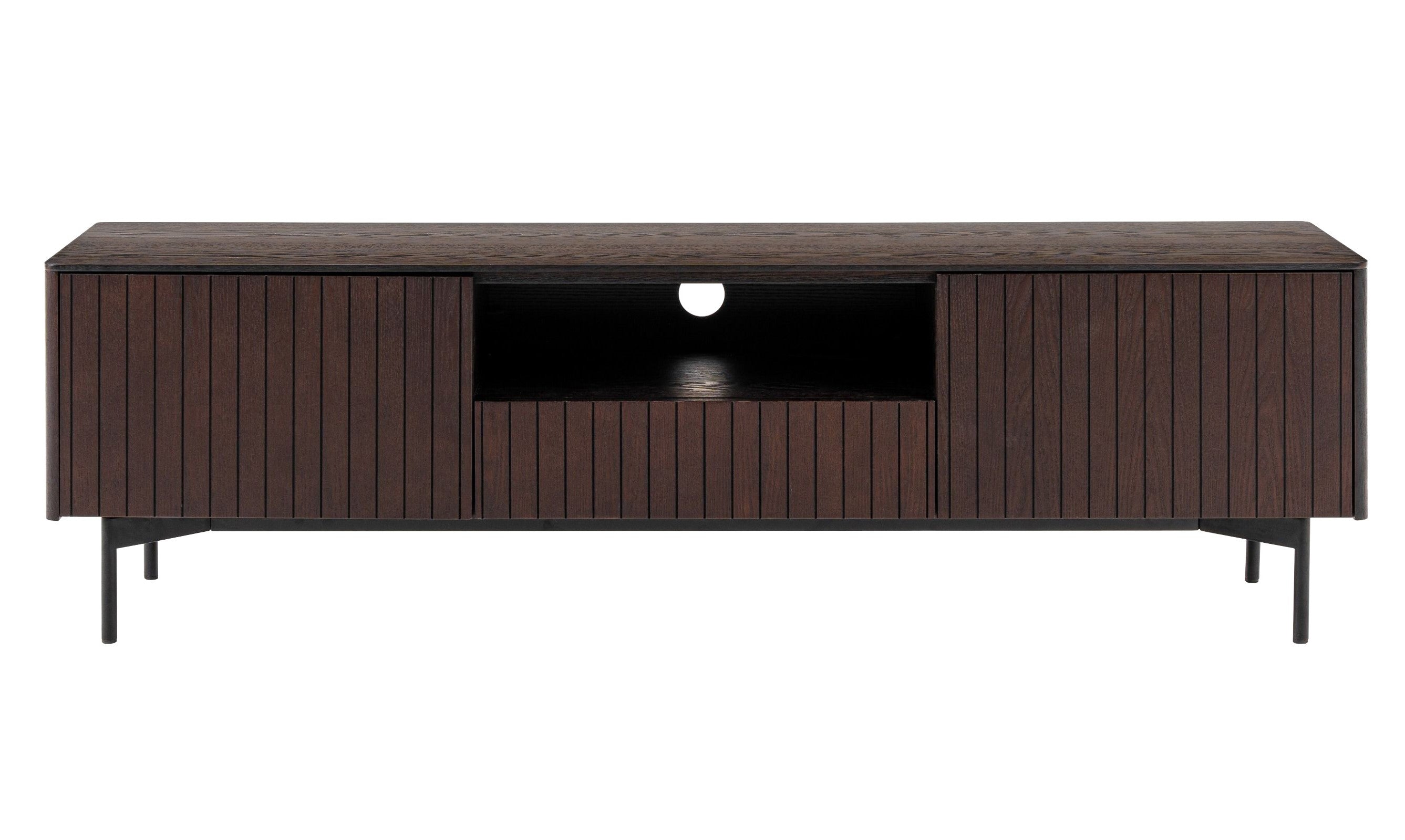 Calhoun - Modern Smoked Ash TV Stand - image 3