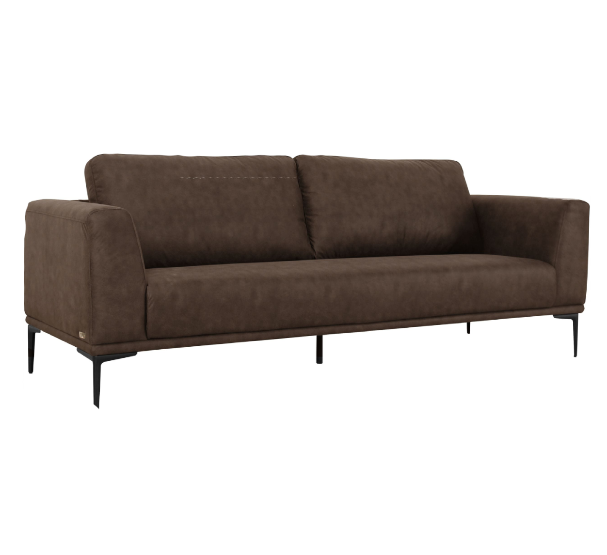 Jada - Modern Brown Fabric Loveseat - image 5