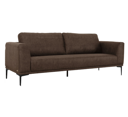 Jada - Modern Brown Fabric Loveseat - image 5