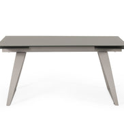 Pittson - Modern Extendable Grey Glass Dining Table - image 2
