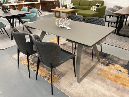 Felicia - Modern Grey & Black Dining Chair (Set of 2) - image 3