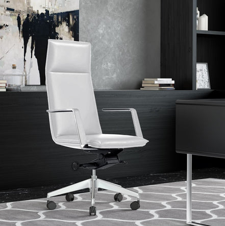Gorsky - Modern White High Back Executive Office Chair - image 4