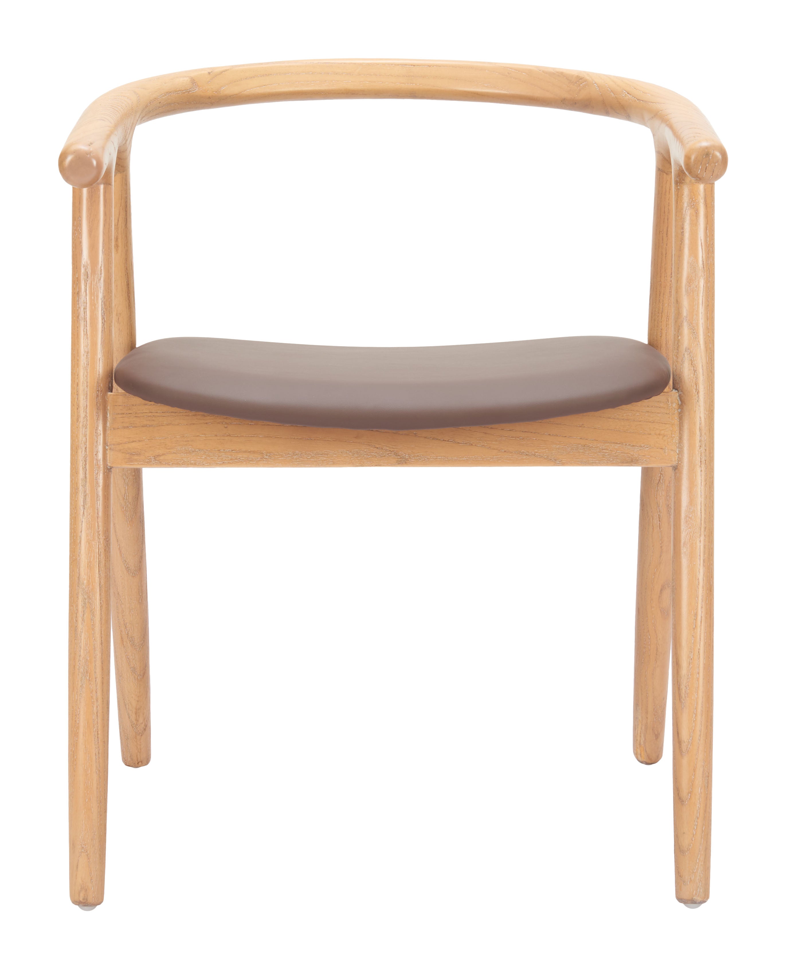 Peker Dining Chair (Set of 2) Brown & Natural