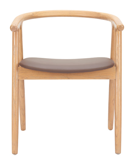 Peker Dining Chair (Set of 2) Brown & Natural