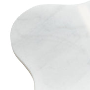 Aleidy - White Marble + Black Metal End Table - image 4
