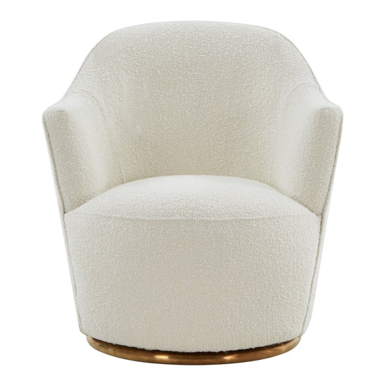 Vera - Modern Sherpa Swivel Accent Chair - image 2