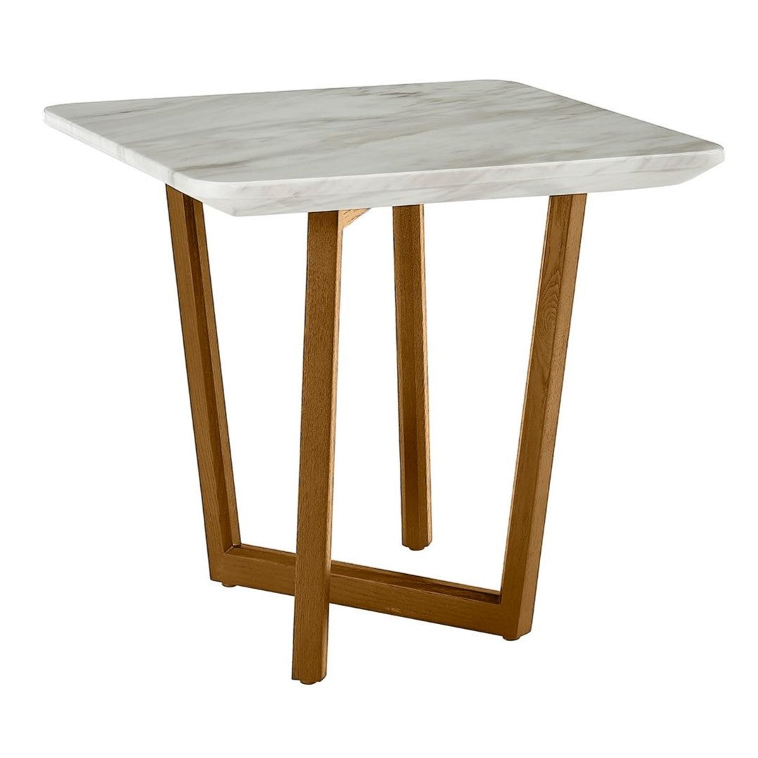 James - Mid Century Walnut + Ceramic End Table