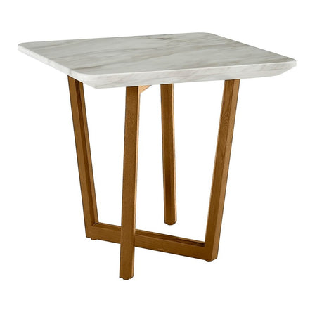 James - Mid Century Walnut + Ceramic End Table