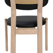 Rilou Dining Chair (Set of 2) Black & Natural
