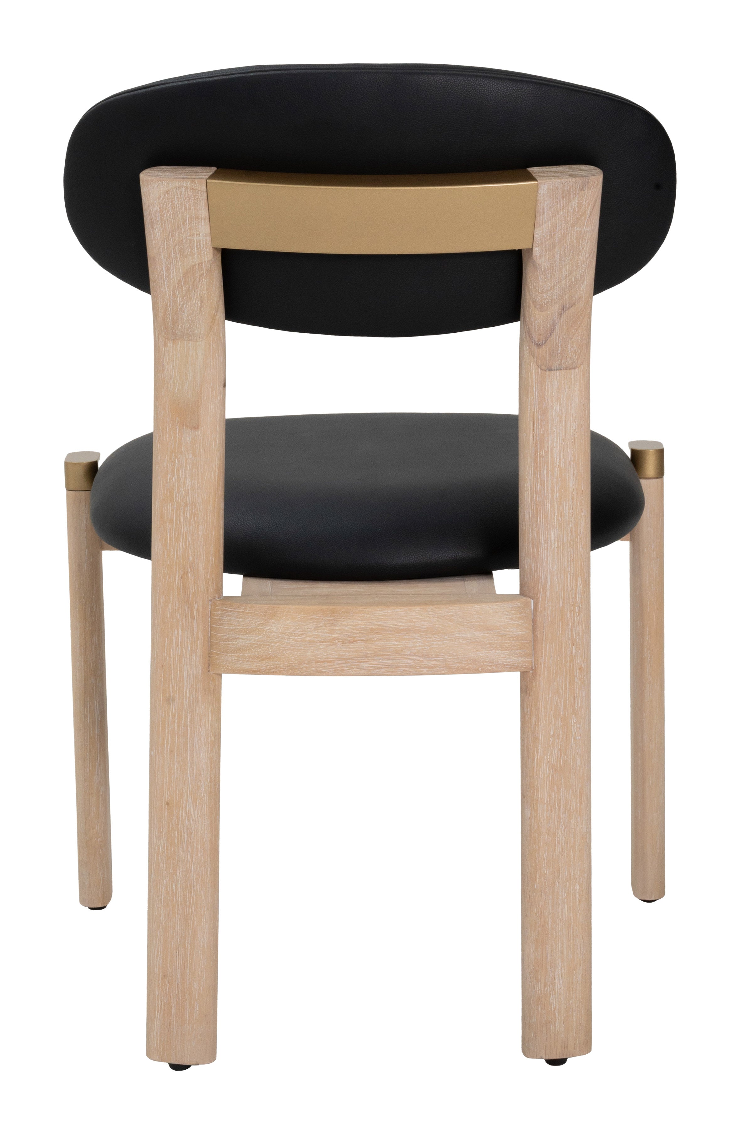 Rilou Dining Chair (Set of 2) Black & Natural