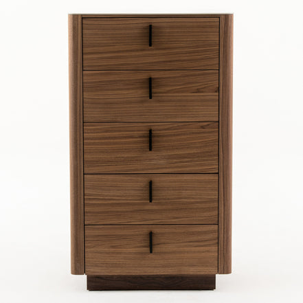Chelton- Contemporary Walnut and White Ceramic Chest - image 2