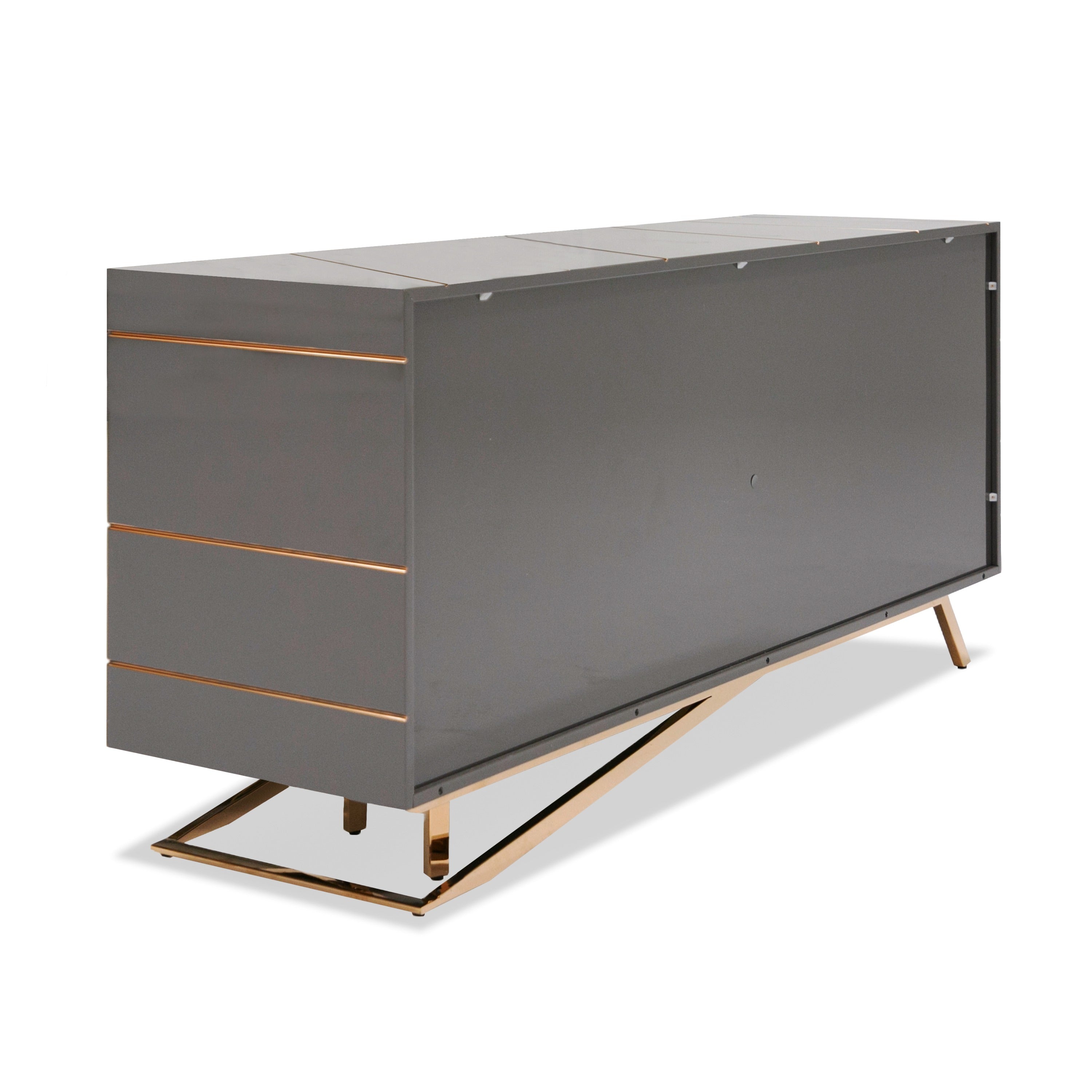 Katzu- Modern Grey and Rose Gold Buffet - image 4