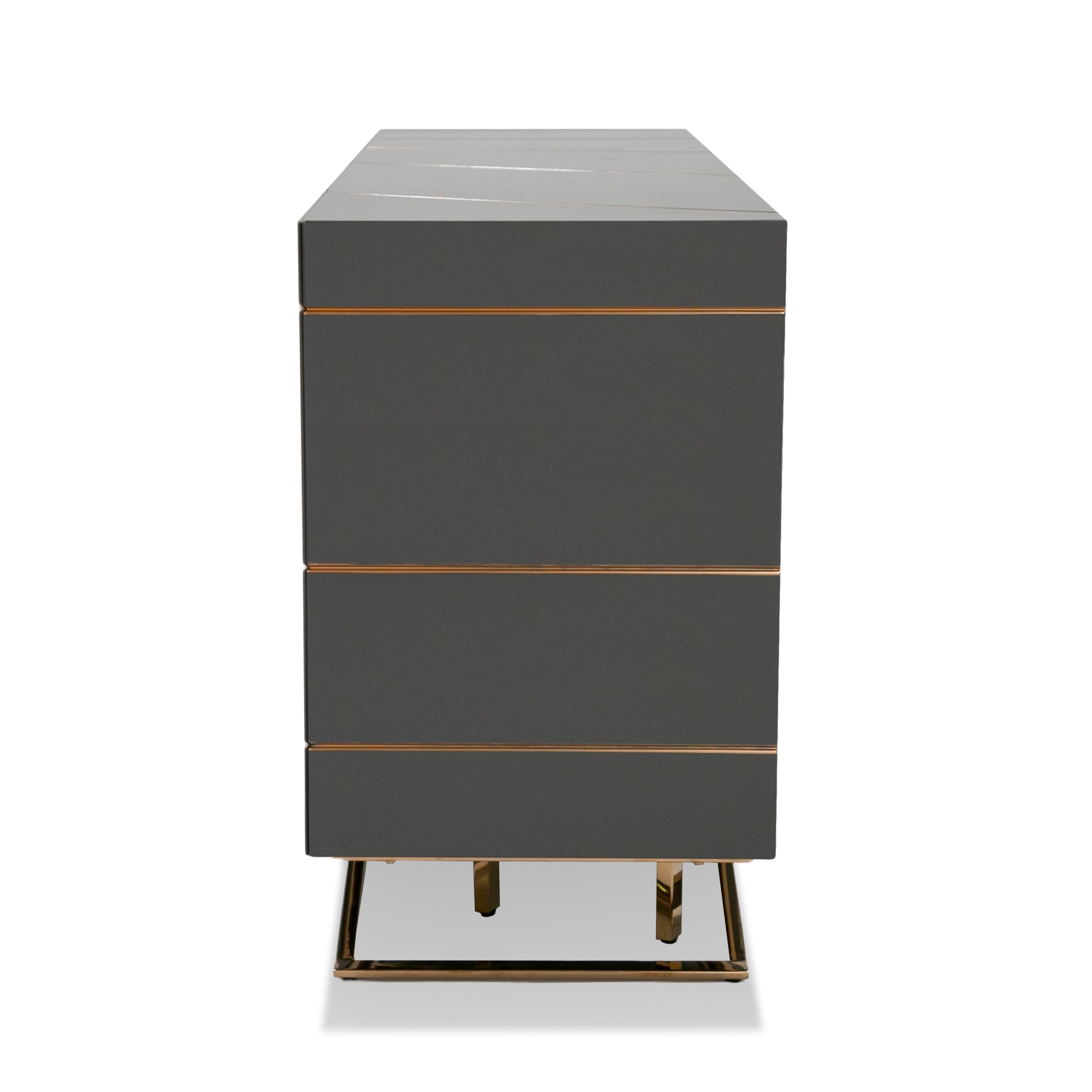 Katzu- Modern Grey and Rose Gold Buffet - image 5
