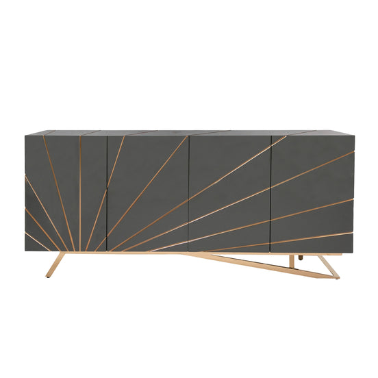 Katzu- Modern Grey and Rose Gold Buffet - image 2