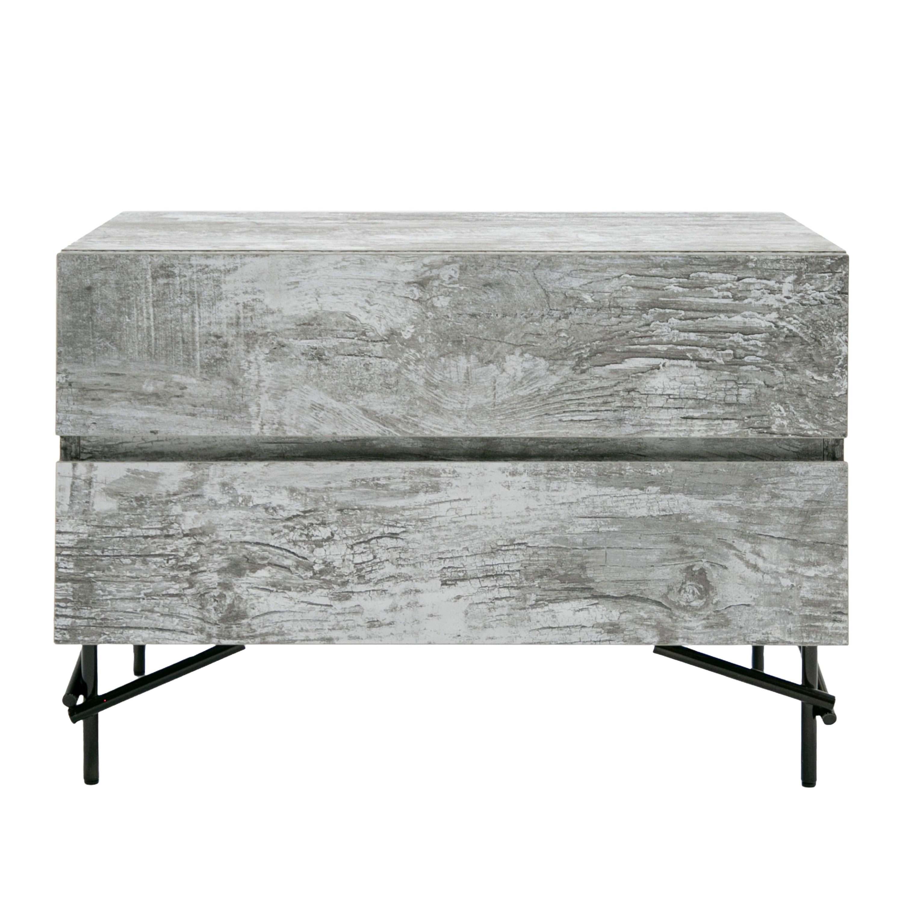 Aria - Italian Modern Multi Grey with texture Nightstand - image 3