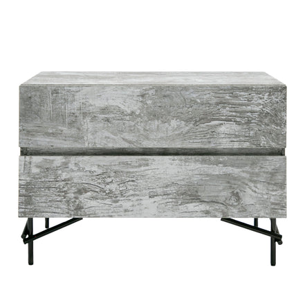 Aria - Italian Modern Multi Grey with texture Nightstand - image 3