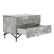 Aria - Italian Modern Multi Grey with texture Nightstand - image 5