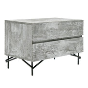Aria - Italian Modern Multi Grey with texture Nightstand - image 4