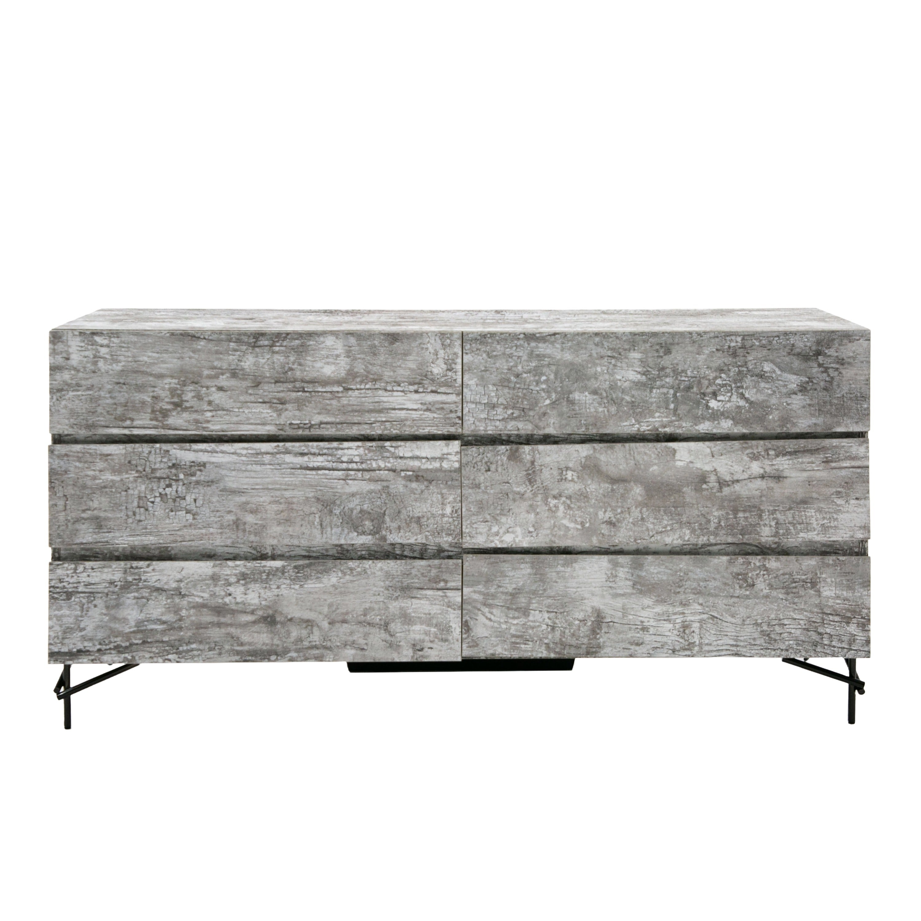 Aria - Italian Modern Multi Grey with texture Dresser - image 3