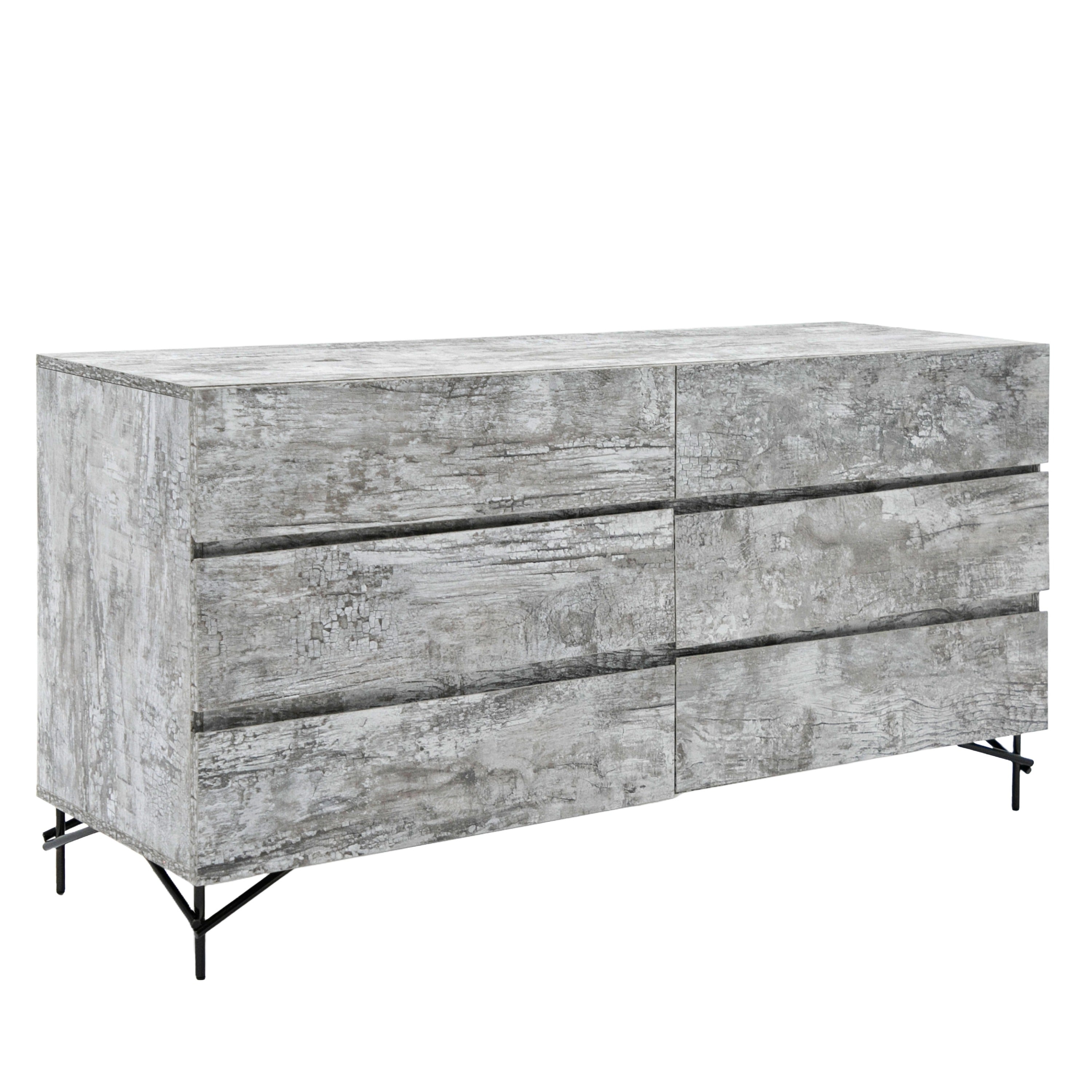 Aria - Italian Modern Multi Grey with texture Dresser - image 4