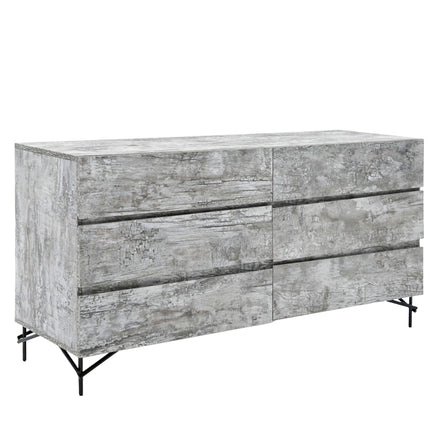 Aria - Italian Modern Multi Grey with texture Dresser - image 4