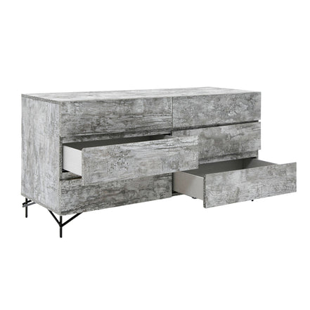 Aria - Italian Modern Multi Grey with texture Dresser - image 5