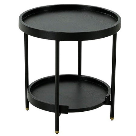 Mitchell - Black Iron Round End Table