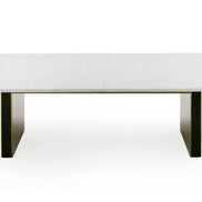 Auer - White Marble & Gold Dining Table - image 4
