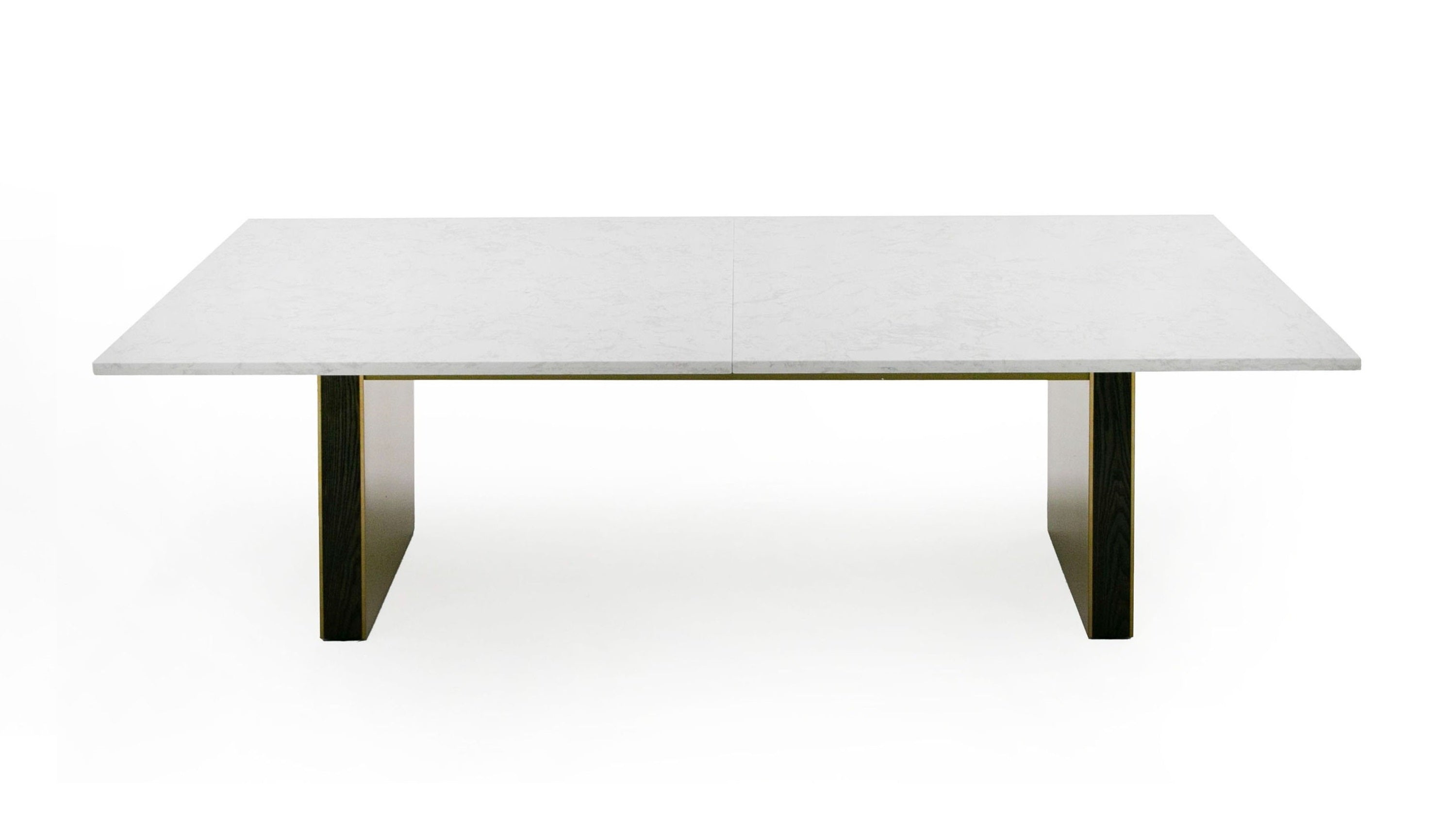 Auer - White Marble & Gold Dining Table - image 4