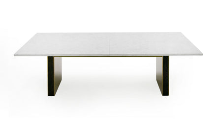 Auer - White Marble & Gold Dining Table - image 4
