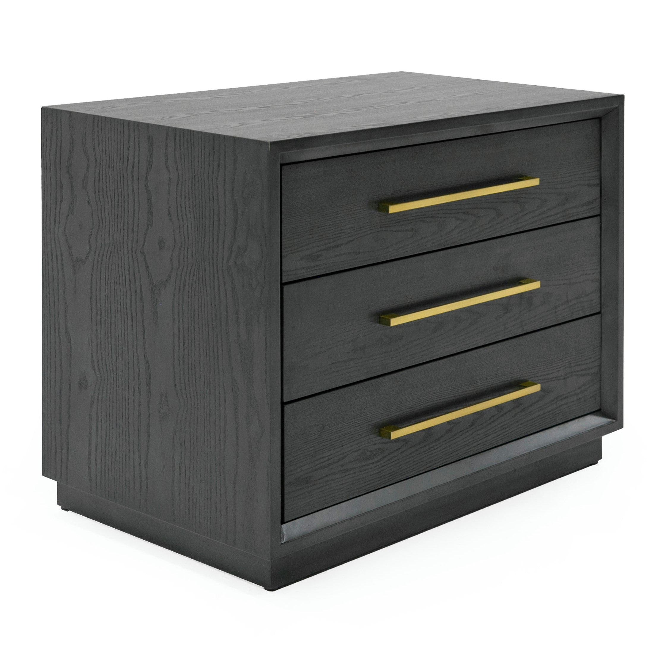 Manhattan - Contemporary Grey and Gold Nightstand - image 4
