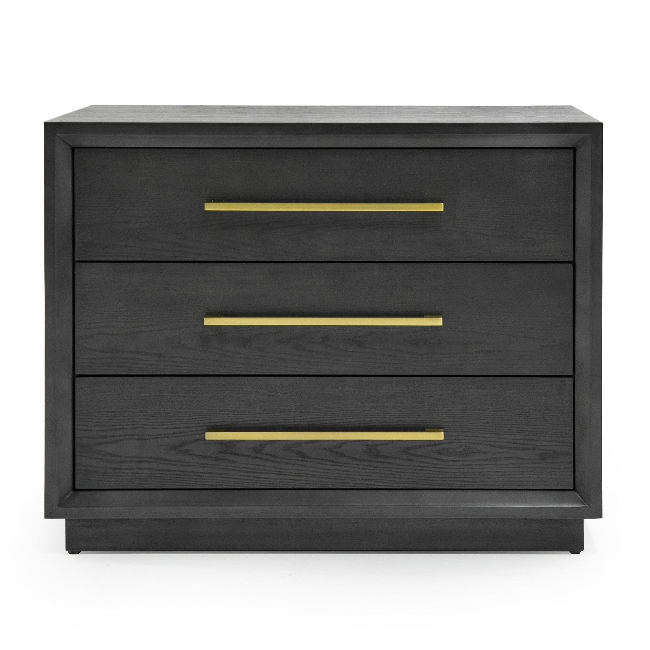 Manhattan - Contemporary Grey and Gold Nightstand - image 3