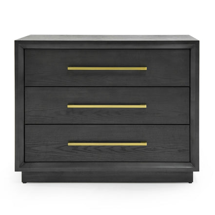 Manhattan - Contemporary Grey and Gold Nightstand - image 3