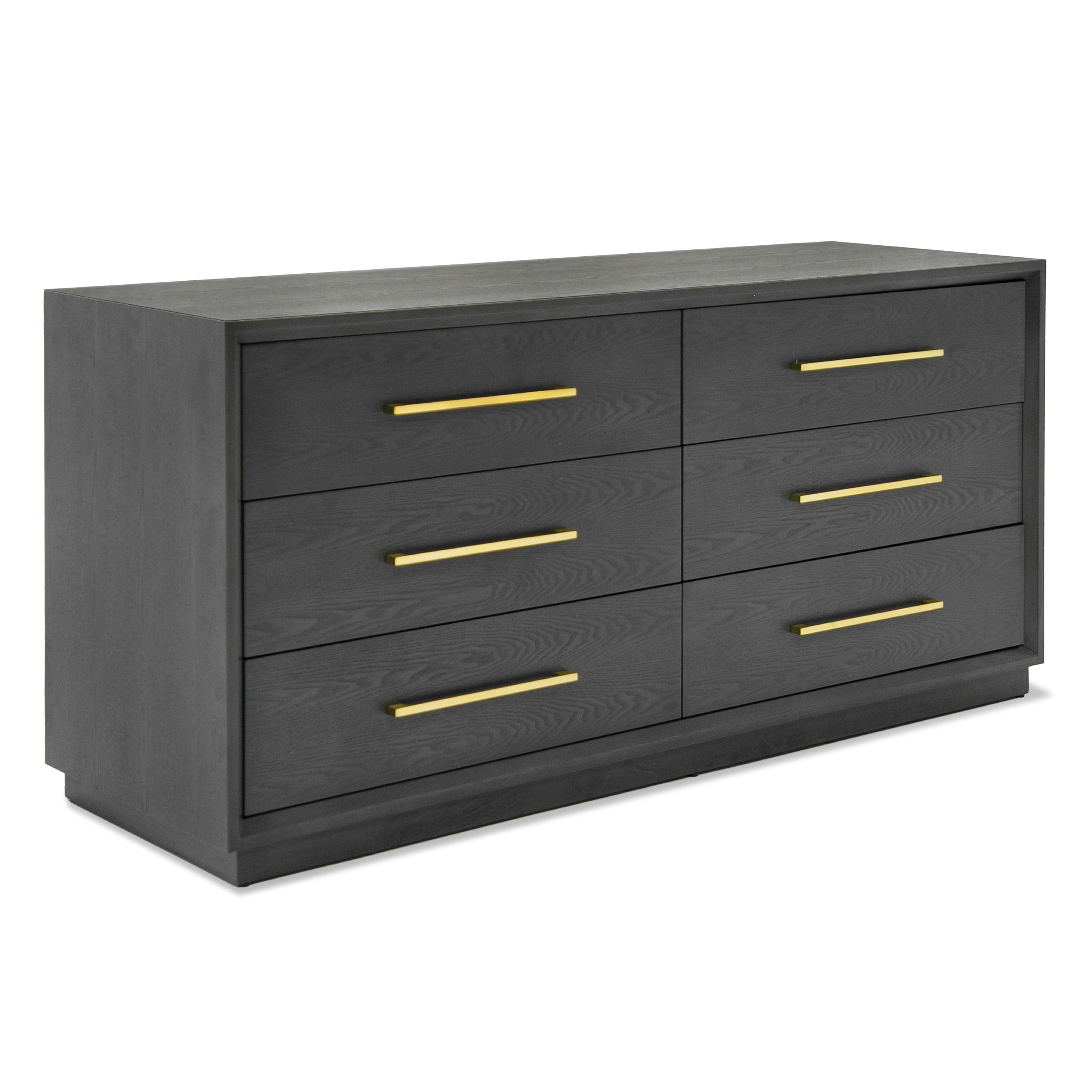 Manhattan- Contemporary Grey and Gold Dresser - image 4