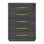Manhattan- Contemporary Grey and Gold Chest