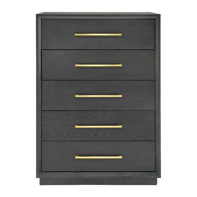 Manhattan- Contemporary Grey and Gold Chest