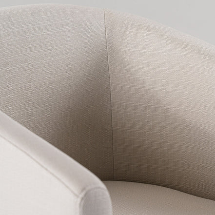 Yukon - Modern Off White Fabric & Brushed Brass Counter Chair - image 4