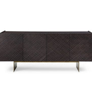 Gerald- Modern Brown Ash and Antique Cooper Buffet - image 2