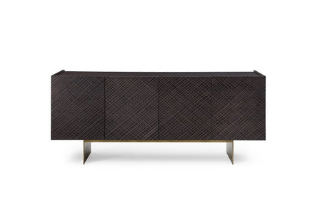 Gerald- Modern Brown Ash and Antique Cooper Buffet - image 2