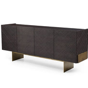 Gerald- Modern Brown Ash and Antique Cooper Buffet - image 3