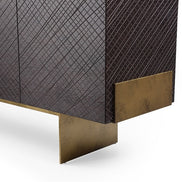 Gerald- Modern Brown Ash and Antique Cooper Buffet - image 4